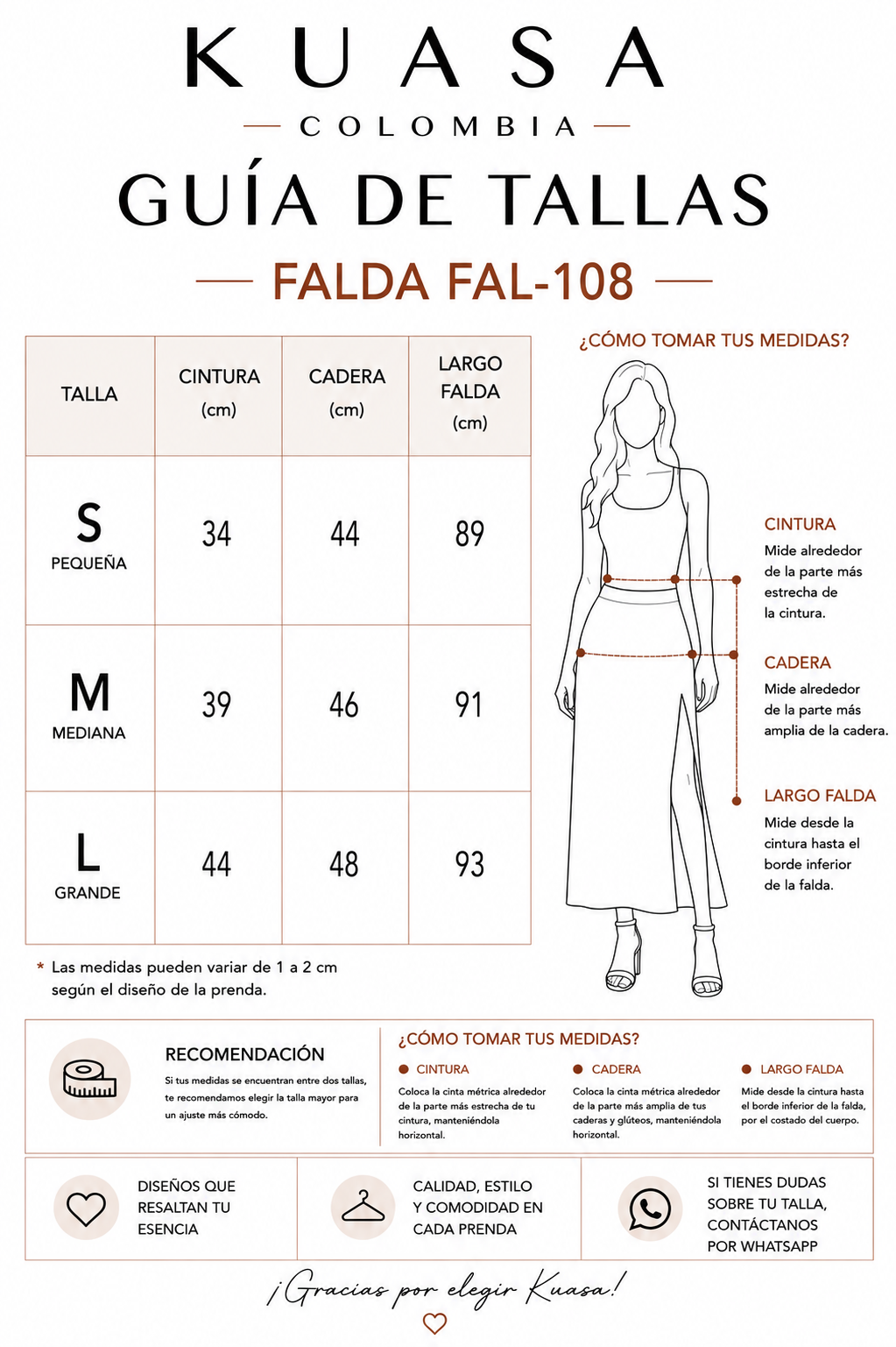 Falda Serena – Midi con Abertura Lateral