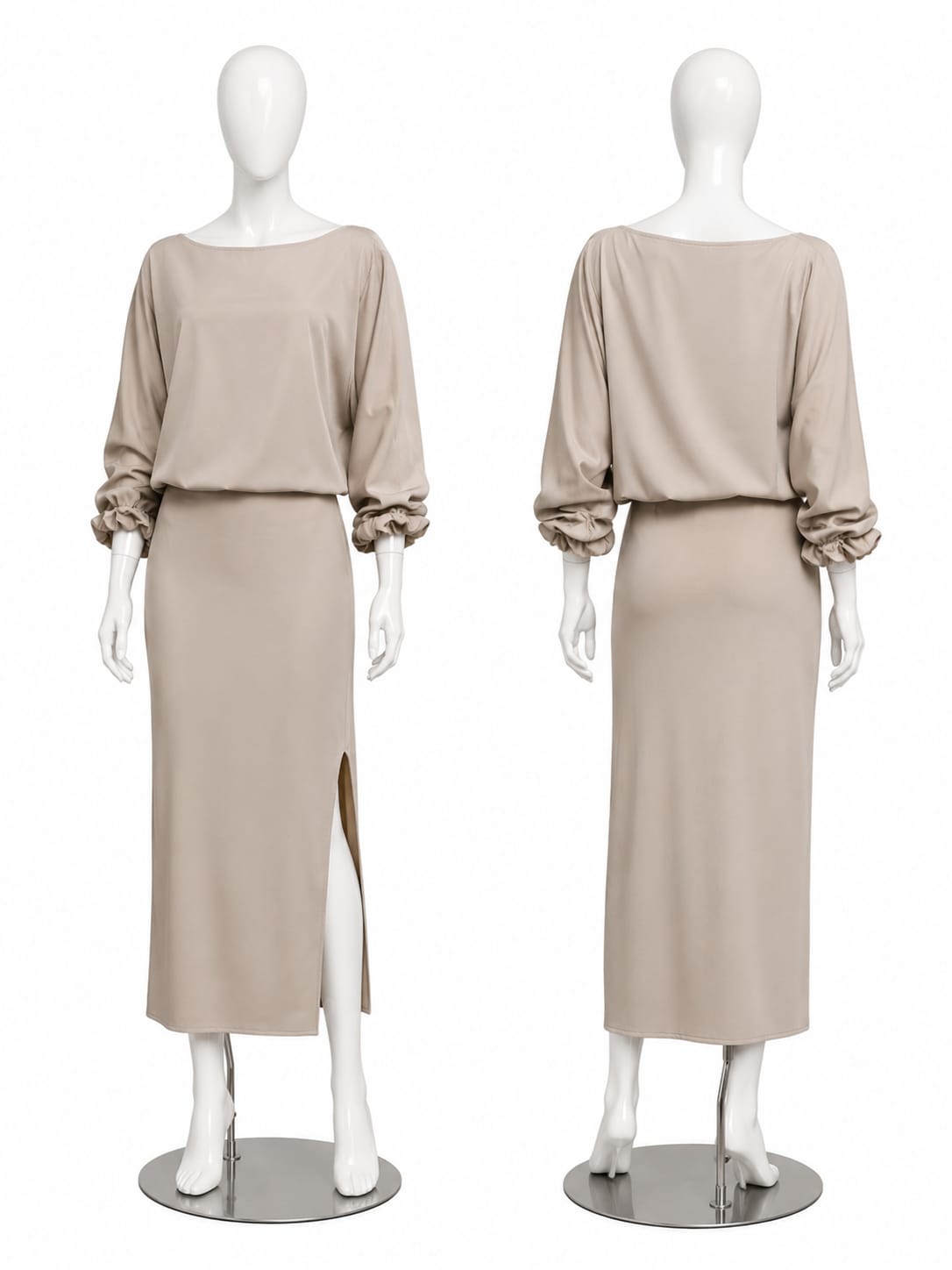 Falda Serena – Midi con Abertura Lateral