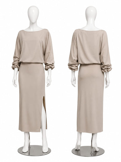 Falda Serena – Midi con Abertura Lateral