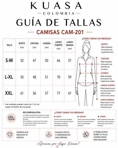 Camisa Atelier - Manga larga de cuello clásico