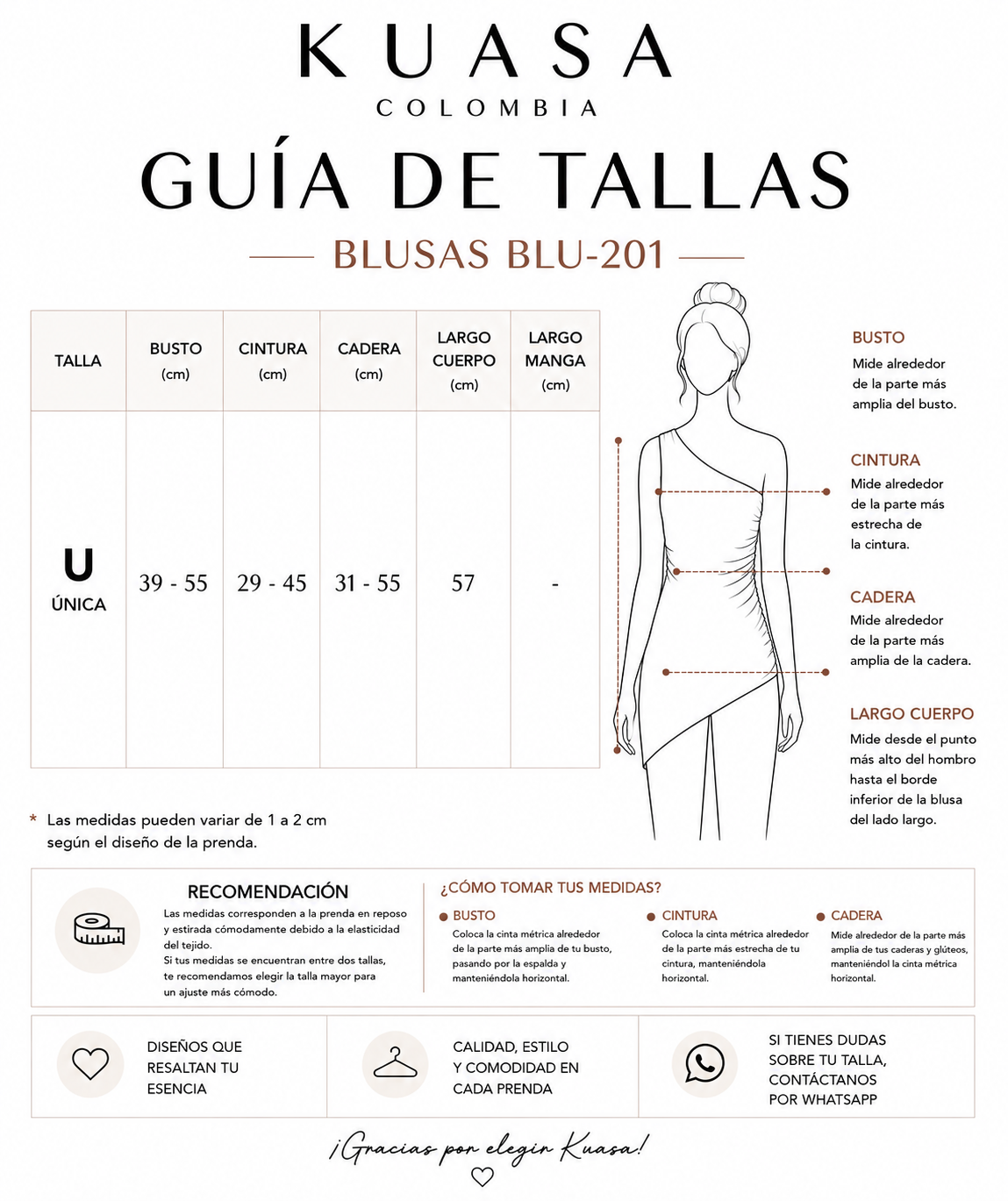 Blusa Évora - Diseño asimétrico con terminación en punta