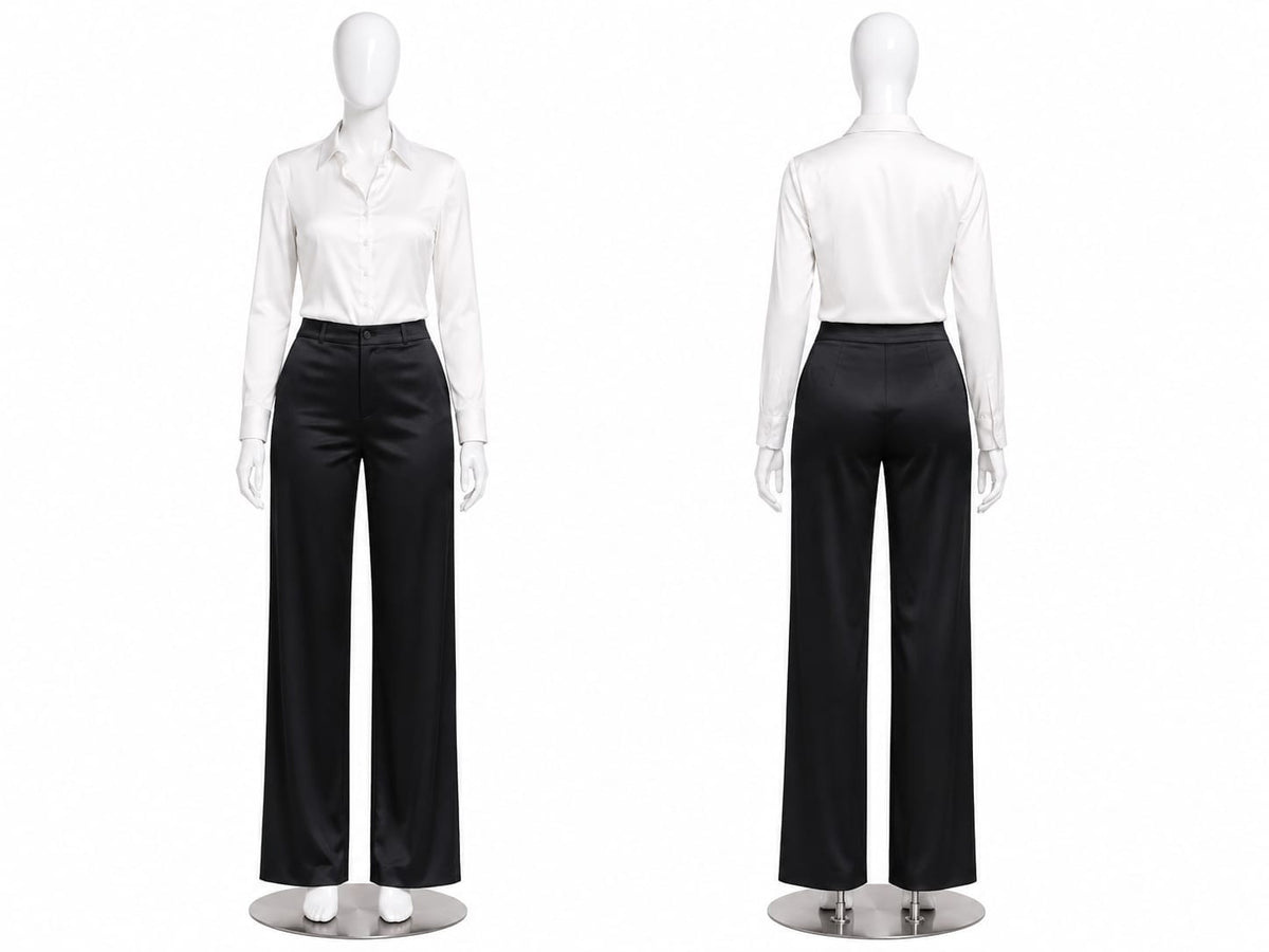 Pantalón Eclipse Clean - Bota ancha con bolsillos laterales